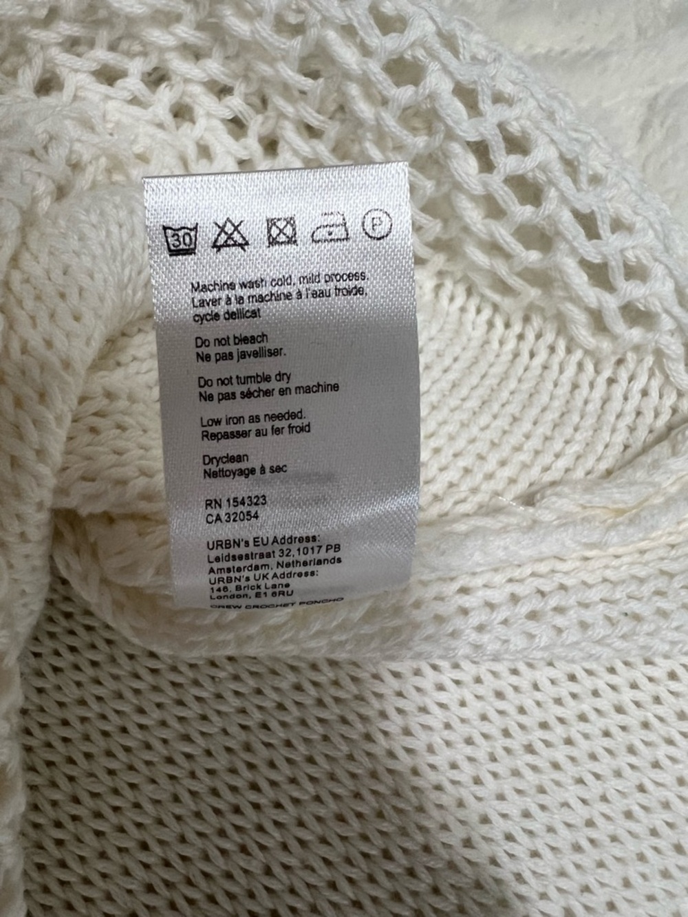 Free People White Crochet Midi Dress Cover Up Side Slit Boho Beach Size L - Picture 12 of 13